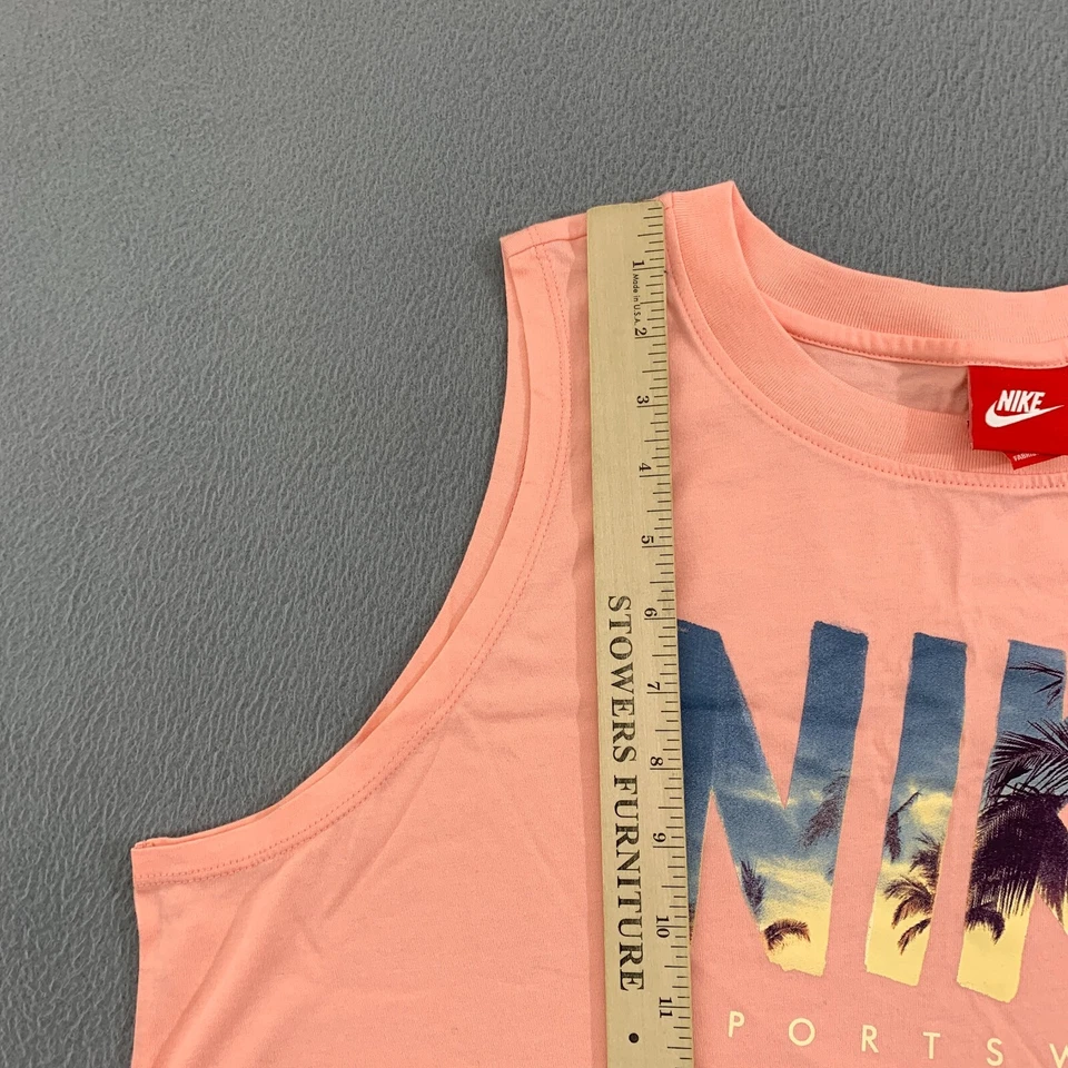 Camiseta sin mangas Nike Sportswear Air para mujer XL estampado gráfico melocotón palmera Foto 4 de 4