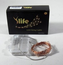 YLife Micro LED String Warm White Fairy Lights -- 2 50-bulb strings --New 