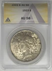 1923 Peace Silver Dollar Coin ANACS AU 58 Looks Better