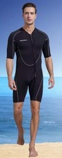c8 Sea Skin Wetsuit Mens Shorty 3mm Black Neoprene Size Adult XS Extra Small
