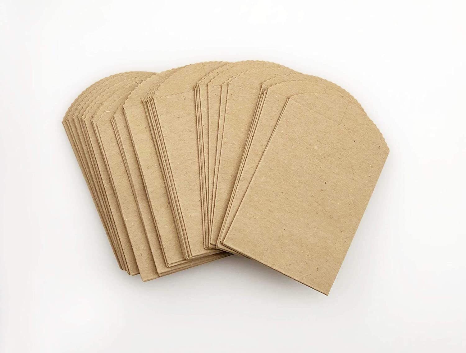 50 Mini Kraft Paper Bags 4" X 2.5" Party Favor Bags, DIY Craft