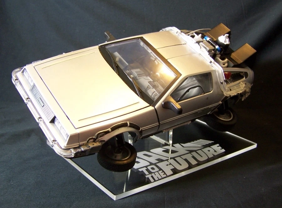acrylic display stand for 1/15 diecast DeLorean Back to the Future in flight  - Image 4 of 4