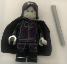 LEGO Harry Potter hp012 4709 Severus Snape Glow in the Dark Head Minifigure Toy