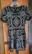 Romeo&Juliet Couture Sweater Dress women's Size M Short Sleeve Fit&Flare