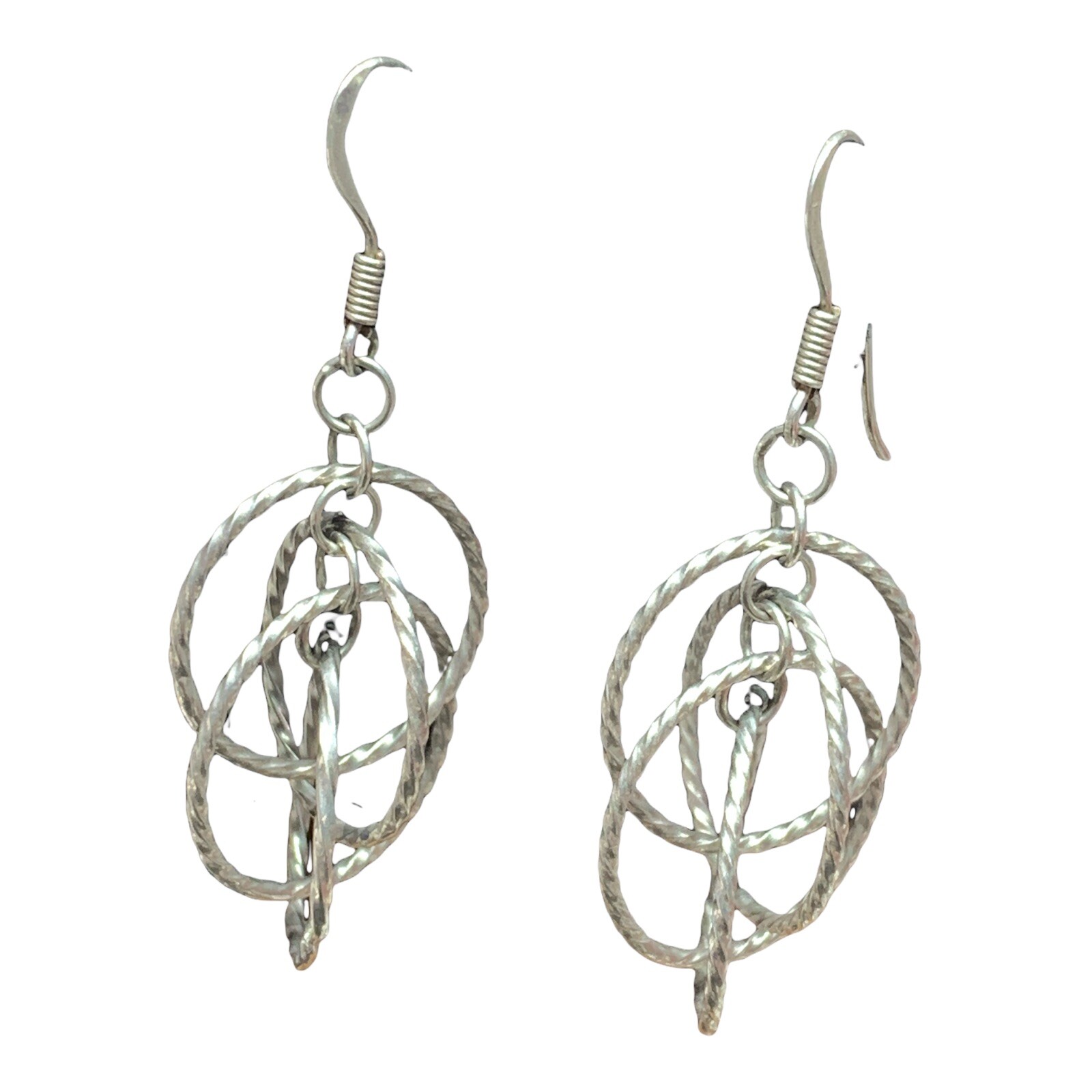sterling silver Multi  dangle earrings - image 2