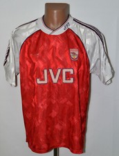 ARSENAL LONDON 1990/1992 HOME FOOTBALL SHIRT ADIDAS SIZE L ADULT