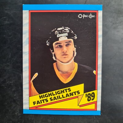 1989-90 O-Pee-Chee #327 Mario Lemieux HL