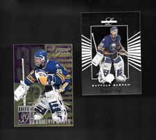 BOTH! DOMINIK HASEK-BUFFALO SABRES! 94-95 Flair HOT NUMBERS/Leaf Limited SHARP!