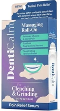 DentiCalm Roll-On Pain Relief Serum TMJ Jaw Clenching Grinding 0.47oz Natural