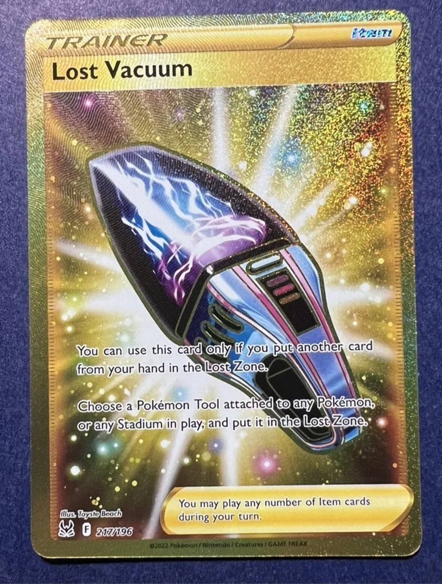 gold lost vacuum pokemon card Pokemon TCG Lost Origins Lost Vacuum Gold Rare 217/196 NM/M
