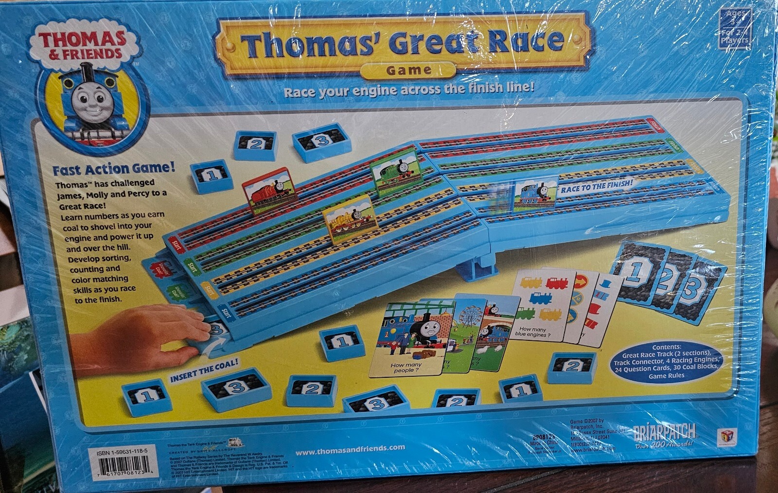 Thomas and Friends Great Race Game COMPLETE Briarpatch 2007 Trains