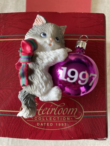 Carlton Erbstückornament 1997 Purr-fect Feiertag - Bild 2 von 5