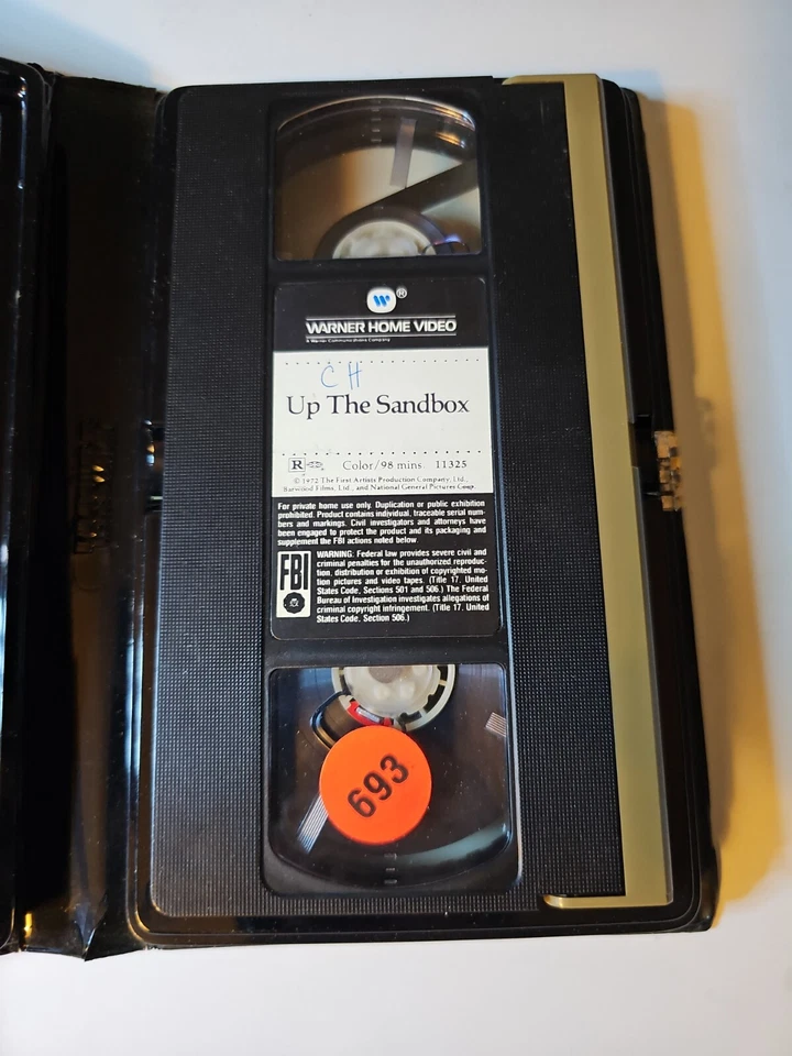 Up The Sandbox Barbra Streisand    David Selby VHS 1984 Warner Clamshell  Foto 3 de 3