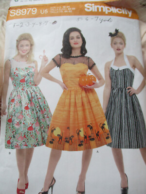 Simplicity - 8971 Misses' Costume Stepford Wives, 1950s Housewife Dresses  16-24 39363589792| eBay