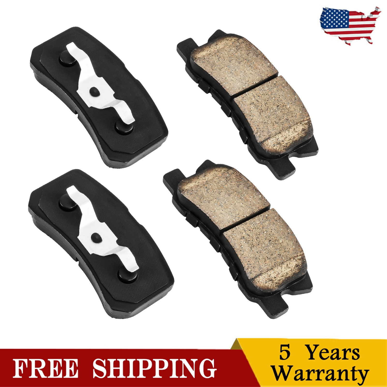 Ceramic Rear Brake Pad Kit for Chrysler 200 2011-2014 Sebring 2007-2010 D868