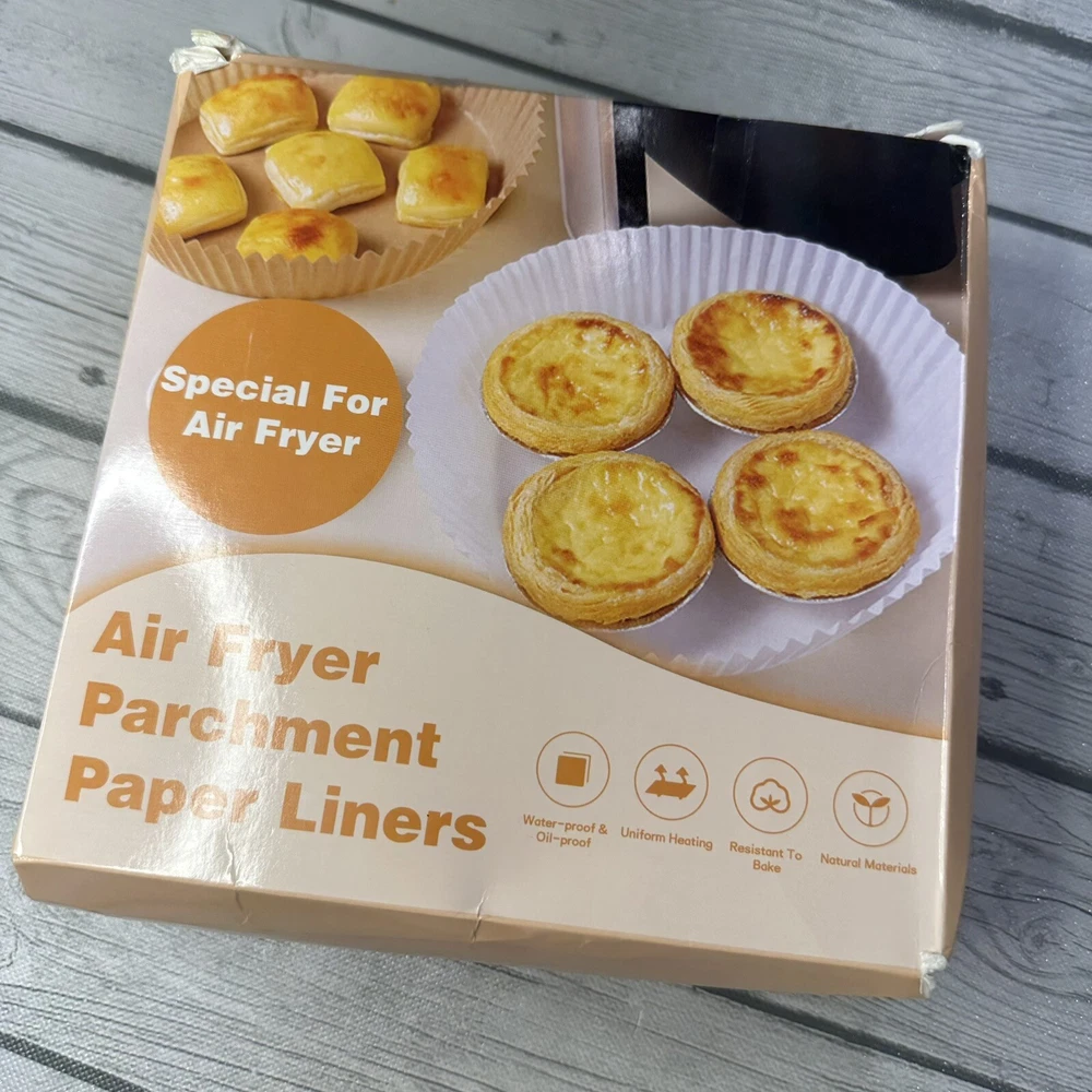 Air Fryer Disposable Paper 150pcs Liner Mat Non-stick Oil-proof Baking Roasting