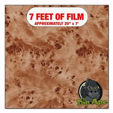 Hydrographic film Gold Tone Burlwood hydro dipping 7' x 20" hydro dip