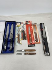 Assorted Kitchen Knives Vtg Lot Of 9