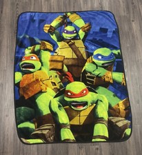 Nickelodeon TMNT Teenage Mutant Ninja Turtles Fleece Throw Blanket 56  x 46  
