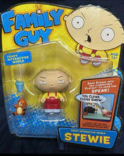 Playmates Toys Family Guy Crazy Interactive World Stewie Griffin Figure 13+