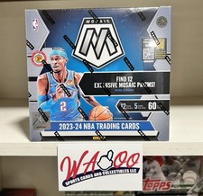 2023/24 Panini Mosaic NBA Basketball International Factory Sealed Hobby Box