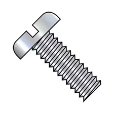 #4-40 x 2 in Slotted Pan Machine Screw, Zinc Plated Steel, 5000 PK, 0432MSP