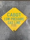 Vintage Cabot Oil & Gas Sign Porcelain Retired Sign