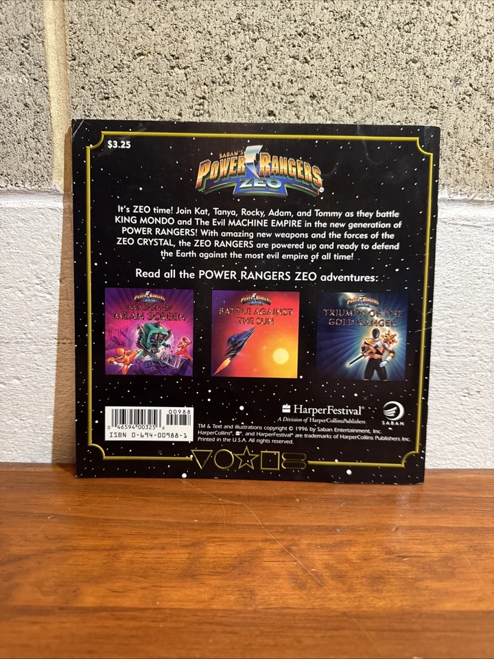 Vintage Power Rangers Zeo A Zeo Beginning 1996 Saban Harper Festival Book - Image 3 of 4