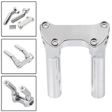 Chrome CNC 6.5" Handlebar Riser Clamp 1" Bar For Harley Tour Glide Softail V-Rod