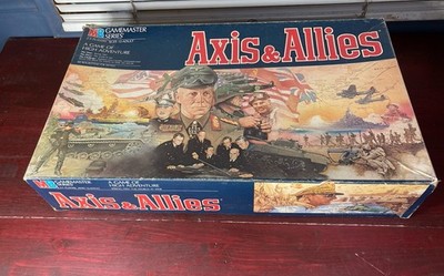 Vintage Axis and Allies Board Game Incomplete 1987 Milton Bradley