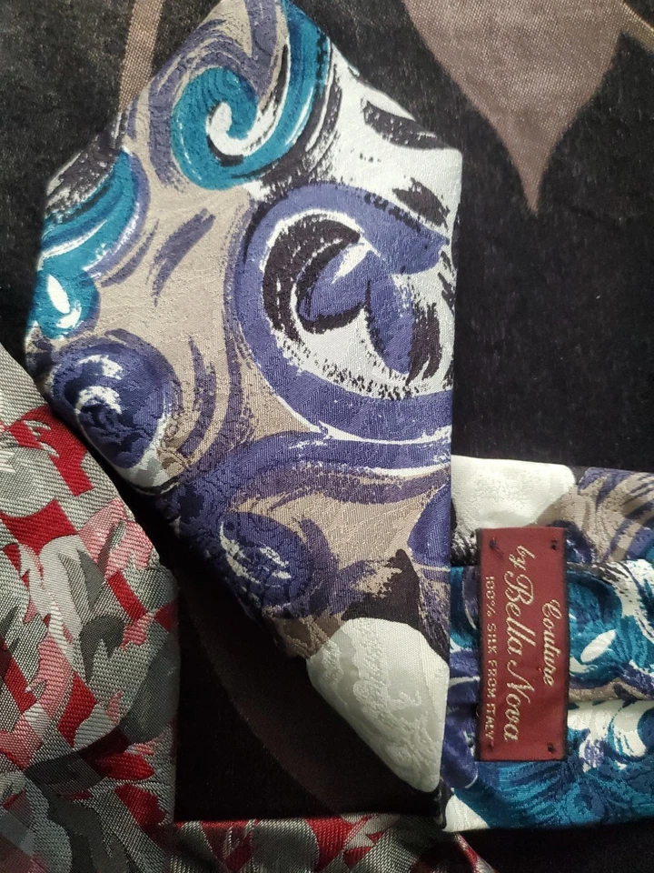 Corbatas italianas de seda Couture by Bella Nova, lote de 2 Foto 2 de 4