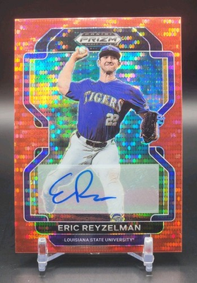 #ad Eric Reyzelman 2022 Prizm Draft Picks FOTL Red Pulsar Prizm Auto 1 9 #PDP160 $99.95