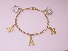 NAN BRACELET DIAMONIQUE HEART CHARM GOLD STERLING SILVER MOTHER DAY GIFT NEW QVC