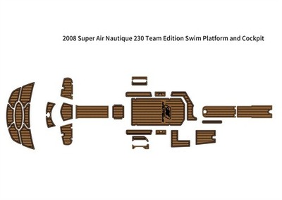 2008 Super Air Nautique 230 Team Edition Swim PlatformSeadek Foam Boat flooring