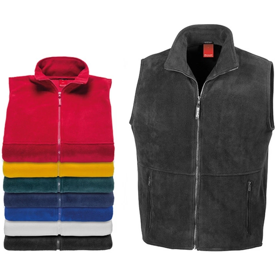 RESULT Herren Weste, Antipilling Polartherm™ Bodywarmer, Vest, Sport- Freizeitweste