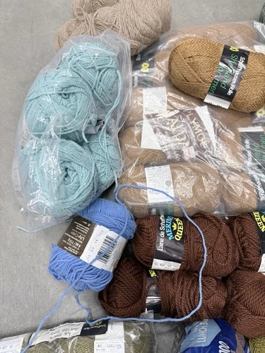 Huge Yarn Lot Assorted Colors/Materials/Size Wool Cotton Polyester FREE SHIPPING image 6