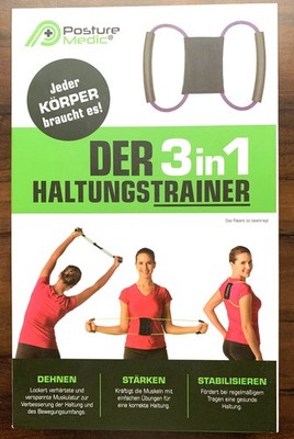 Posture Medic ORIGINAL 3in1 Rücken Haltungstrainer (Größe L/grau)