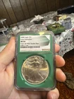 2000 SILVER EAGLE NGC MS69 EARLY PRODUCTION FROM US MINT SEALED BOX GREEN CORE