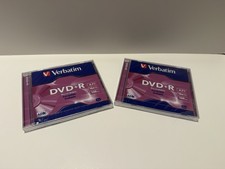 Verbatim DVD R 120 min 4.7GB 16X Recordable Blank Media 2 Discs New Sealed