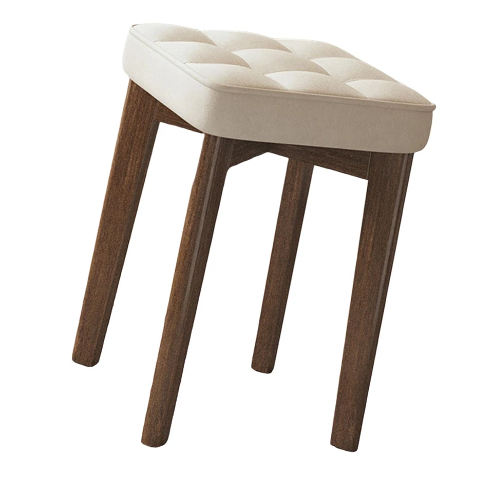Wood Bar Stool Portable Fashion Space Saving Chair for Indoor Office Hotel - Image 3 of 4