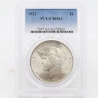 1922 Peace Dollar MS63 PCGS 90% Silver Philadelphia