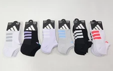 Adidas Womens Cushioned No Show Socks 3 Pair Size 5-10 NWT