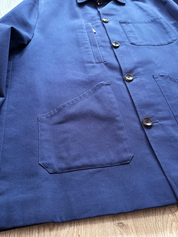 Chaqueta de trabajo hecha a mano - Hecha a medida en Munich - Sarga de algodón, forrada Foto 4 de 4