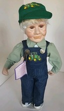 Vintage John Deere Grandpa 16"doll Error On Tag Should Say Otis