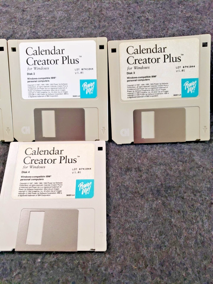 Vintage Spinnaker Calendar Creator Plus Version 1 for  Windows 3.1  (C19B2) - Image 4 of 4