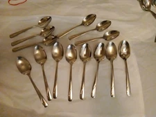 (8) Stainless by Oneida Ltd Oceanic Spoon Lot 15 Large Slotted