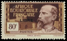 FRENCH EQUATORIAL AFRICA 105 - Emile Getil "Libre" (pb38712)