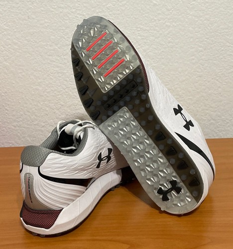 Under Armour HOVR Show SL GTX ‘White Black’ Gore-Tex Spikeless Golf Shoe Men 11 - Picture 8 of 9