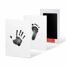 Baby Handprint Footprint Ink Pad – Safe Inkless Kit for Newborn Keepsake Gift