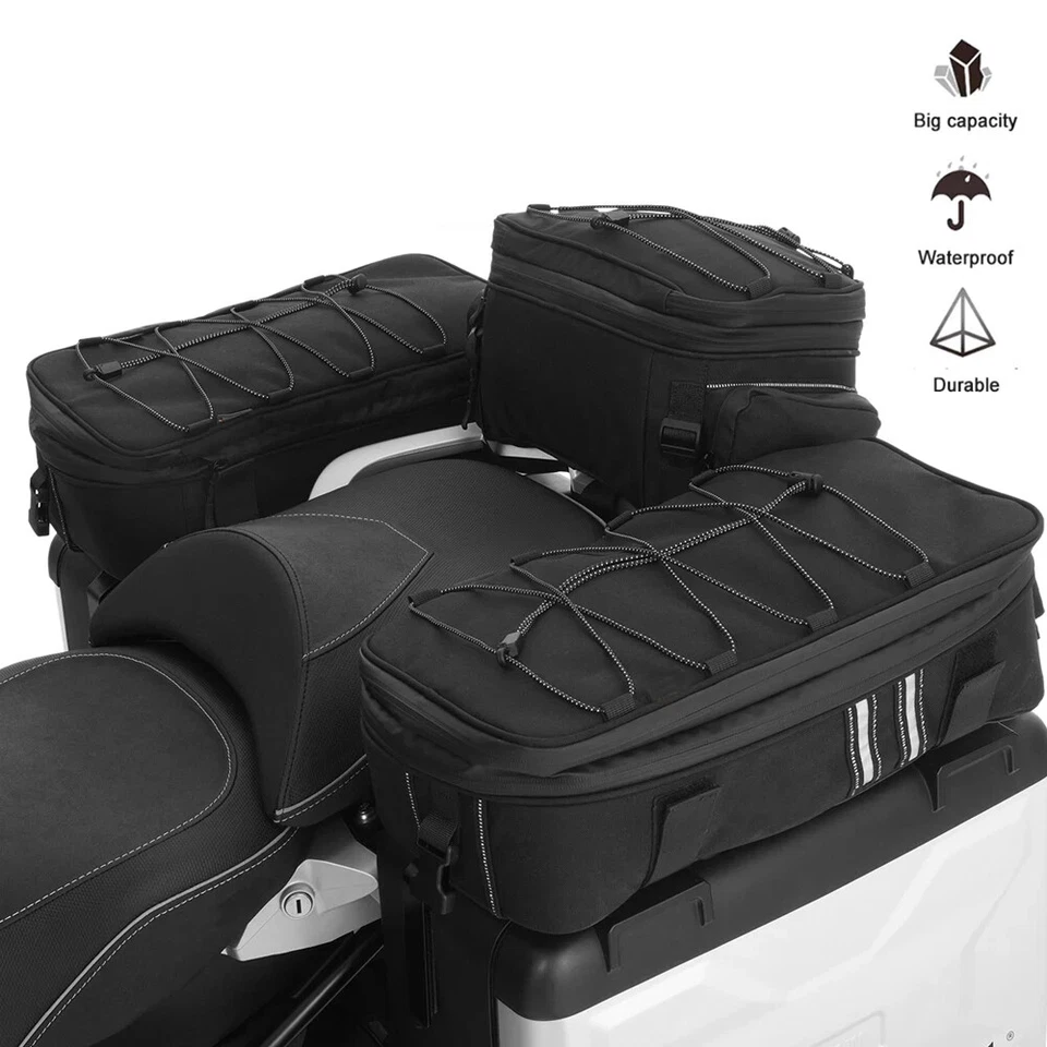 Universal Top Box Panniers Side Case Luggage Bags Saddle Bag For BMW R1300GS - Image 3 of 4